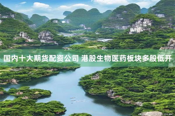 国内十大期货配资公司 港股生物医药板块多股低开