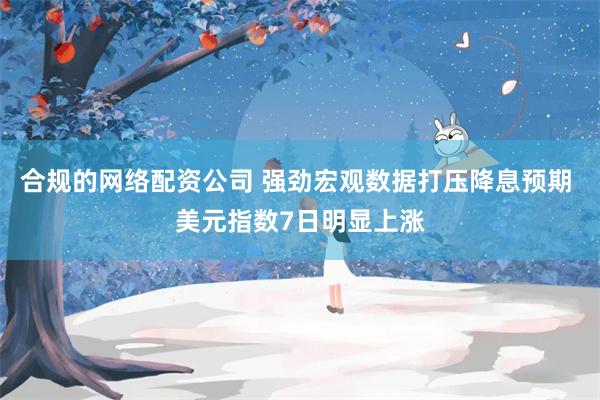 合规的网络配资公司 强劲宏观数据打压降息预期 美元指数7日明显上涨