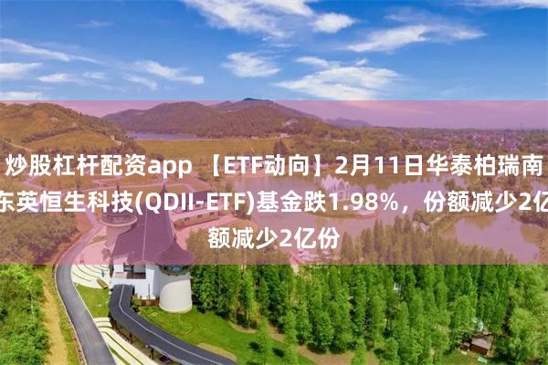炒股杠杆配资app 【ETF动向】2月11日华泰柏瑞南方东英恒生科技(QDII-ETF)基金跌1.98%，份额减少2亿份