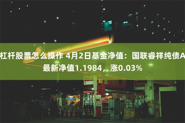 杠杆股票怎么操作 4月2日基金净值：国联睿祥纯债A最新净值1.1984，涨0.03%