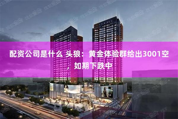 配资公司是什么 头狼：黄金体验群给出3001空，如期下跌中
