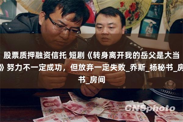 股票质押融资信托 短剧《转身离开我的岳父是大当家》努力不一定成功，但放弃一定失败_乔斯_杨秘书_房间
