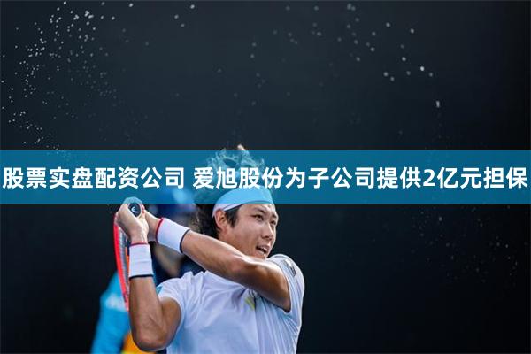 股票实盘配资公司 爱旭股份为子公司提供2亿元担保